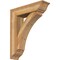Ekena Millwork Thorton Traditional Rough Sawn Bracket w/ Offset Brace, Western Red Cedar, 8"W x 30"D x 36"H BKT0806X30X36THR01RWR - alternate 1